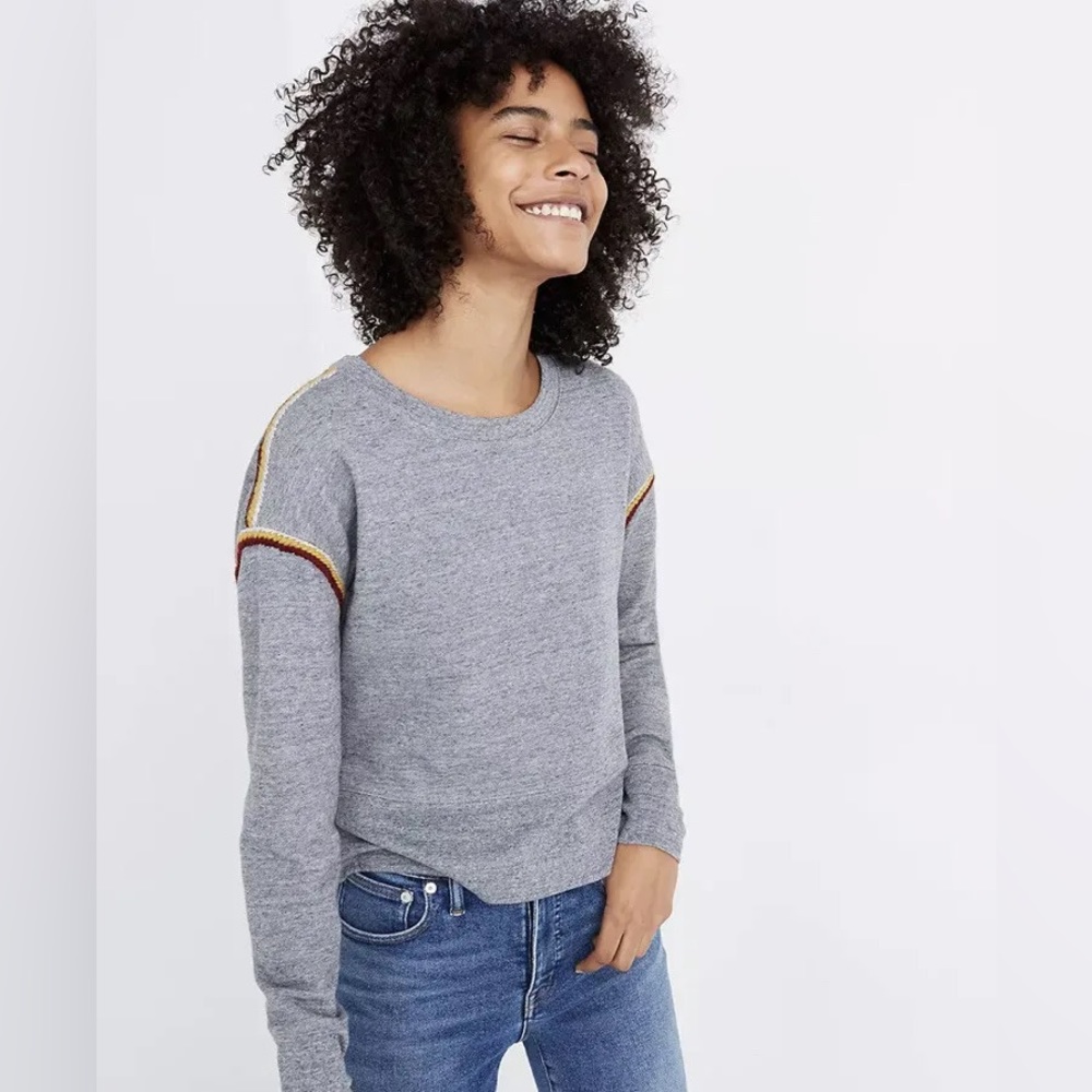Miles by Madewell embroidered sweatshirt. Lightly worn, good condition.